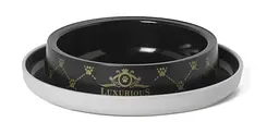 Миска для собак та котів Moderna Trendy Dinner Luxurious Pets пластикова чорна Ø 15x3.4 см 210 мл H130015AA