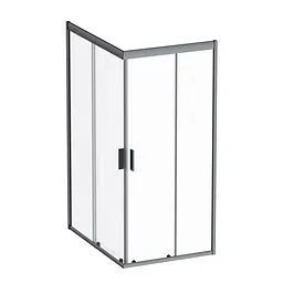 Душова кабіна AM.PM Gem Square Slide 120x90 см прозоре скло black matt W90UG-403-120290-BT