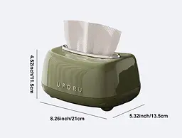 Коробка для серветок Uforu D2198 Зелений  - мініатюра 2