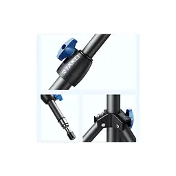 Штатив RTAKO ZJ-ZB01 55CM Matte Finish Carbon Steel Tripod Black (6930539528246) - мініатюра 3