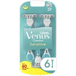 Одноразові станки для гоління (бритви) жіночі Venus 3 Sensitive 6 шт.