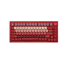 Ігрова механічна дротова клавіатура Veekos K75 / Frost Pink Switch / Hot-Swap / Red