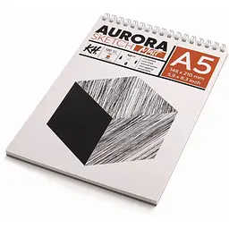 Альбом для ескізів на спіралі Aurora Smooth & Matt 120 г/м2 20 л білий - мініатюра 3