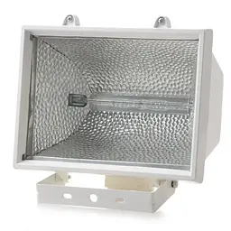 Прожектор Brille вуличний галогенний IP54 HL-03 1000W white білий