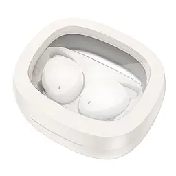 Навушники бездротові Hoco EW65 Shadow true wireless sleep BT headset Milky white білі - мініатюра 2