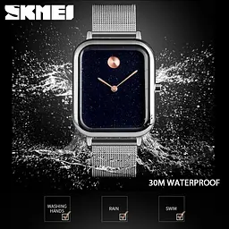 Жіночий наручний годинник Skmei 9187 Special ІІ Сріблястий - мініатюра 4