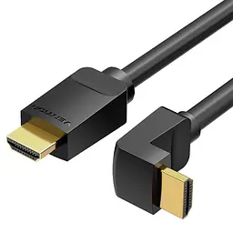 Кабель HDMI Vention HDMI 2.0 Right Angle Cable 90 Degree 1.5 м (AARBG)