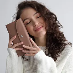 Шкіряний гаманець Smart Wallet карамель краст - мініатюра 6