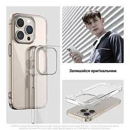 Прозрачный чехол для Realme C63 4G/C61 4G/Note 60 4G/Note 60X 4G с защитой камеры, тонкий, силиконовый, бесцветный, ударопрочный, противоударный бампер с закрытой камерой, ArmorStandart (ARM78473) - мініатюра 5