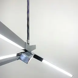 Сучасний світильник з хромованими LED ріжками Line.F NO 7 CR - мініатюра 4