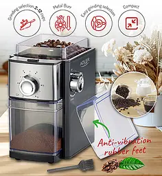 Кавомолка жорнова Adler AD 4448 - мініатюра 7