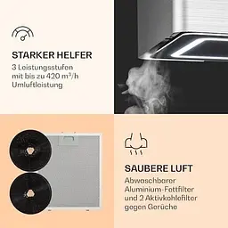 Острівна витяжка Klarstein Futurelight Smart (10038710) - мініатюра 3