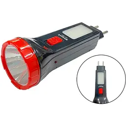 Ручний акумуляторний ліхтар Wimpex WX-2894 із захистом IPX4 1+12LED Зарядка від мережі Чорний / Червоний