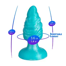 Анальна пробка Silexd Melty Plug, 9.2 см (м'ятна) - мініатюра 3
