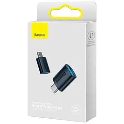 Перехідник OTG USB 3.1 AF to USB-C blue Baseus (ZJJQ000003) - мініатюра 4