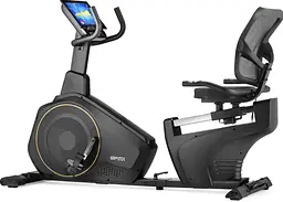 Горизонтальний велотренажер Gymtek XBR6000 електромагнітний золотистий - мініатюра 2