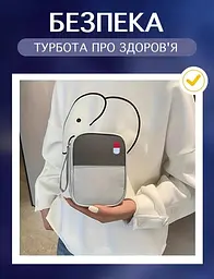 Аптечка дорожня туристична 14х11х2 см рожева органайзер-сумка для зберігання ліків Solve KT6010907 - мініатюра 4