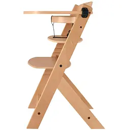 Стільчик для годування Kinderkraft Enock Wood бежевий (KKKENOCNAT0000) - мініатюра 2