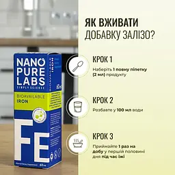 Залізо Nano Pure Labs Simply Science Bioavailable Iron FE 60мл - мініатюра 5
