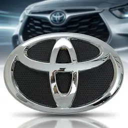 Emblem for Toyota Corolla 140 x 95 mm 6 fasteners plastic (OEM: 75312-02050, 75301-02040)