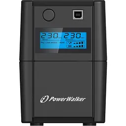 Джерело безперебійного живлення PowerWalker 850 ВА / 480 Вт / 9 А*ч (10120096) - мініатюра 2