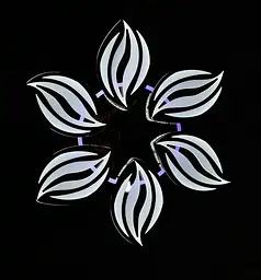 Люстра стельова LED Splendid Ray LK23/6, 160W, чорний/білий, димер, сучасний стиль - мініатюра 6