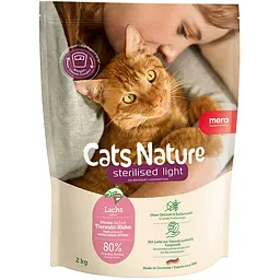 Сухий корм Mera Cats Nature Sterilised Light Salmon (Lachs) з лососем для стерилізованих та кастрованих котів 2 кг
