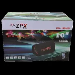 Акустична система ZPX активний сабвуфер бочка 10 см 1000W чорна (ZX 10CM_1393) - мініатюра 3