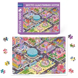Пазл Orner Город счастливых кошек 1000 элементов - миниатюра 2