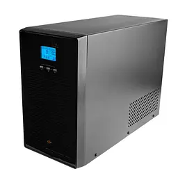 Джерело безперебійного живлення LogicPower LP-UL3500VA 2450 Вт, чорне, 3 розетки Schuko, лінійно-інтерактивне, USB/SNMP, апроксимована синусоїда