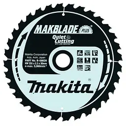 Диск пиляльний по дереву 255х30 мм 32T Makita Makblade Plus B-08626