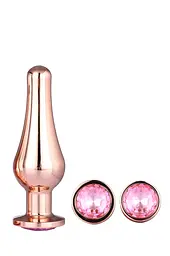 DT21875 набір анальних пробок конічної форми Dream Toys GLEAMING LOVE PLEASURE SET ROSE GOLD - мініатюра 4