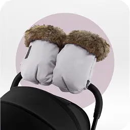 Рукавиці для коляски MoMi Muffins gray сірі - мініатюра 5