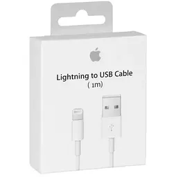 Кабель Apple Lightning Foxconn A75 1 м білий - мініатюра 2