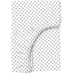 Простирадло Cosas на резинці 120х200 mini dots cs7, білий (DotsGreyWhite_120х200x20)