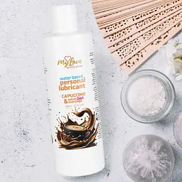 Лубрикант MyLove Aroma Series IntimMassage 2in1 Capuccino, 300 мл - мініатюра 4