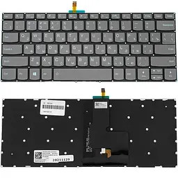 Клавіатура для ноутбука LENOVO (IdeaPad: V330-14) rus blaсk без фрейма підсвічування клавіш