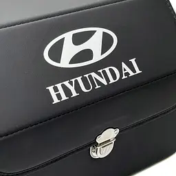 Органайзер саквояж у багажник Hyundai 38 x 31 x 29 см Еко-шкіра Чорний 1 шт - мініатюра 9