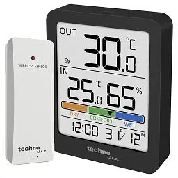 Термогігрометр Technoline WS9488 Anthracite (WS9488) - мініатюра 3