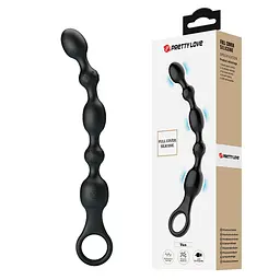 Анальний стимулятор PRETTY LOVE Van, 10 vibration functions Beaded Anal Vibrator PRETTY LOVE BI-040142 98296