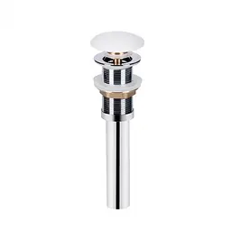 Донний клапан для раковини Qtap PU02 70х70х227.5 White - мініатюра 2