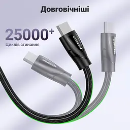 Кабель HDMI UGREEN HD140 2.1 8K 60 Гц 1 м чорний (80401) - мініатюра 2