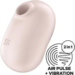 Вакуумний стимулятор із вібрацією Satisfyer Pro To Go 2 Beige - мініатюра 2