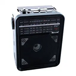 Радіоприймач з USB-виходом GOLON RX-9100 Чорний з коричневим - мініатюра 2