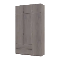 Шафа розпашна для одягу Doros Лукас Канноло/Канноло 3 ДСП 135х50х240 (44900369)