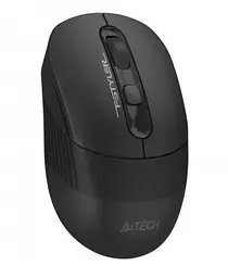 Миша A4Tech Fstyler FB10C, Stone Black, USB, бездротова, оптична, BT+RF (Combo), 1200/1600/2000/2400 dpi, 125 Hz, 4 кнопки, вбудований Li акумулятор