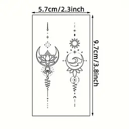 Набір дитячих тимчасових тату Чорні міні №2 black-tattoo-mini-set-2-3, 30 штук по 9,5*5,5 см - мініатюра 8