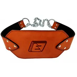 Пояс для обтяжень EasyFit EF-DBC-200-BR шкіра, до 200 кг, коричневий