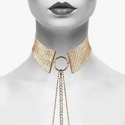 Намисто-комір Bijoux Indiscrets Desir Metallique Collar - Gold - мініатюра 6