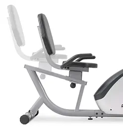 Горизонтальний велотренажер Hop-Sport HS-035L Solo сріблястий  - мініатюра 4